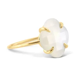 BAGUE VICTORIA NACRE BLANCHE OR JAUNE