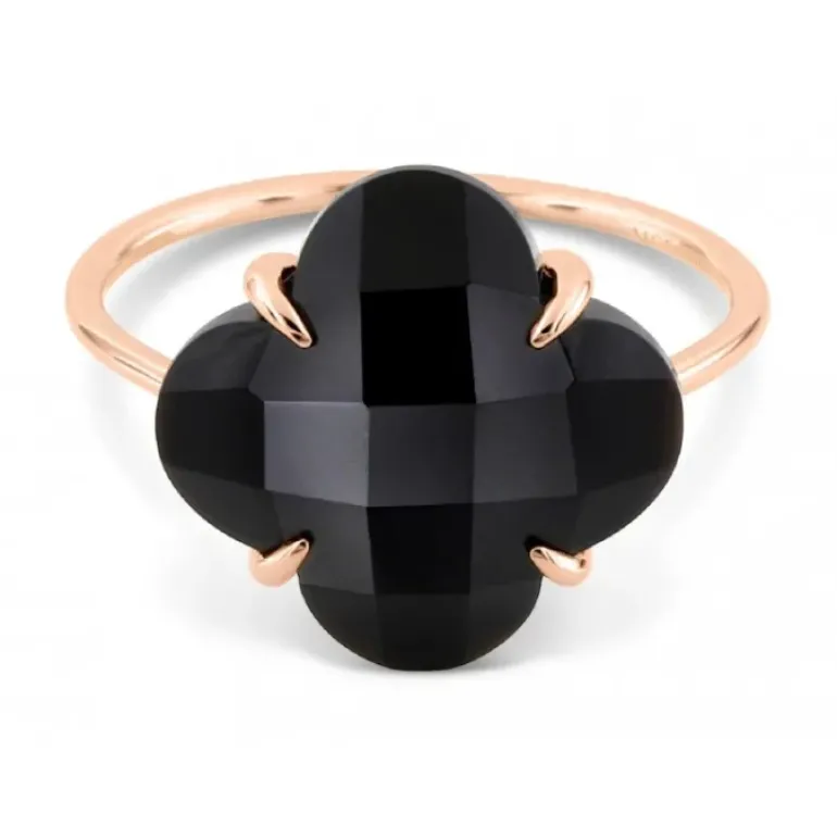 BAGUE VICTORIA ONYX OR ROSE