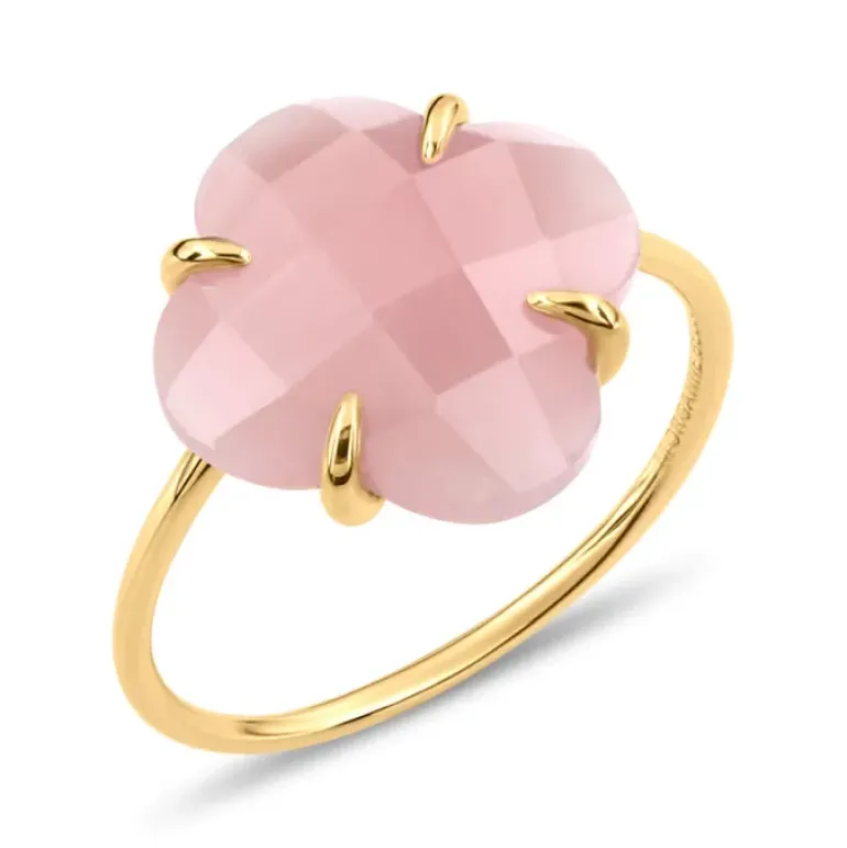 BAGUE VICTORIA QUARTZ GUAVA OR JAUNE