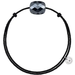 BRACELET CORDON NOIR COUSSIN HEMATITE