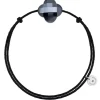 BRACELET CORDON NOIR TREFLE HEMATITE