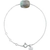 BRACELET OR BLANC COUSSIN LABRADORITE