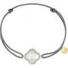 BRACELET VICTORIA DIAMANT CORDON GRIS NACRE BLANCHE OR JAUNE