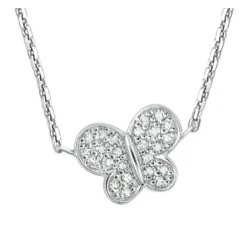 COLLIER OR BLANC DIAMANTS