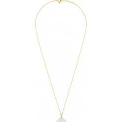COLLIER OR JAUNE BAROQUE PIERRE DE LUNE