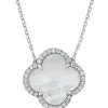 COLLIER VICTORIA DIAMANTS NACRE BLANCHE + DIAMANTS OR BLANC