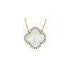 COLLIER VICTORIA DIAMANTS NACRE BLANCHE + DIAMANTS OR JAUNE