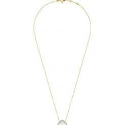 COLLIER VICTORIA DIAMANTS NACRE BLANCHE + DIAMANTS OR JAUNE