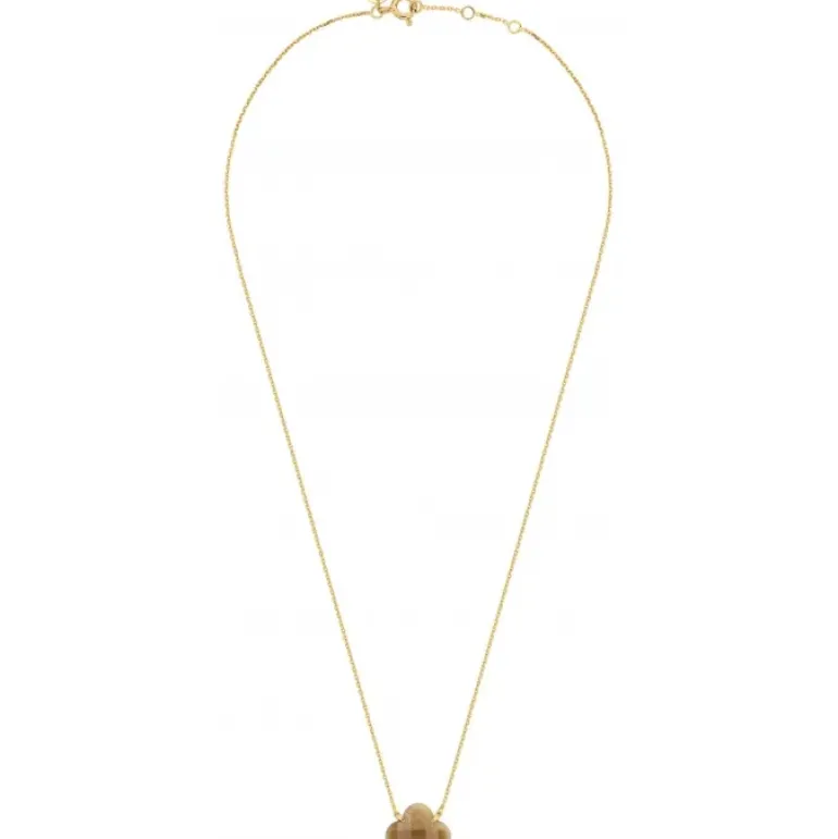 COLLIER VICTORIA PIERRE DE SOLEIL OR JAUNE