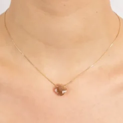 COLLIER VICTORIA PIERRE DE SOLEIL OR JAUNE